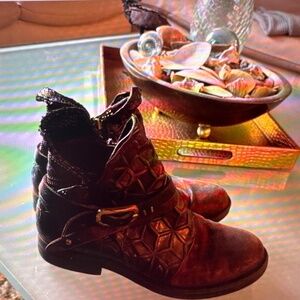 AS.98 Brown Leather Ankle Boots